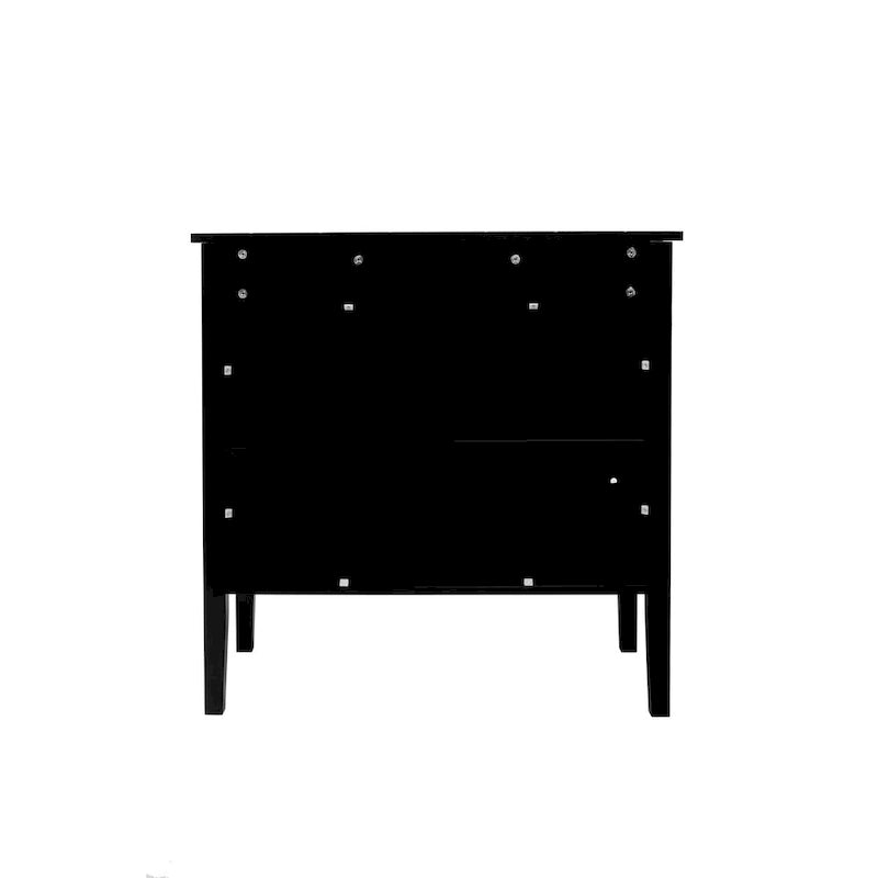 Aparador de madera vintage de 2 puertas con estantes ajustables, negro o gris